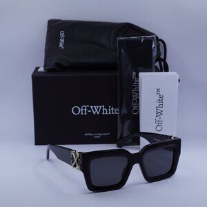 Off-White OERI14D MYSTIC 1007 Square Sunglasses – Black/Grey